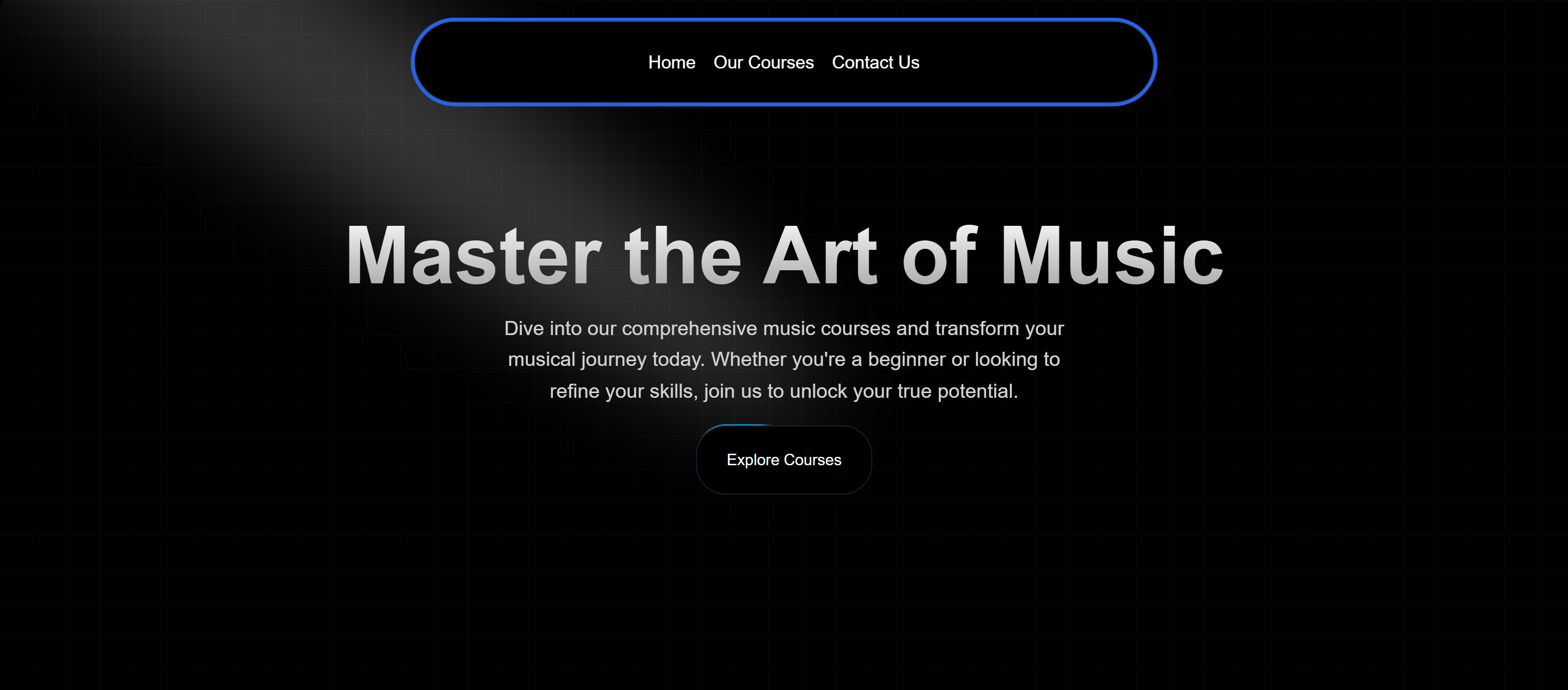 Music Academy Website Image